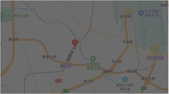 北京场馆位置示意。
